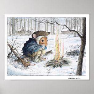 Minuteman at Valley Forge Print by Wallace Tripp