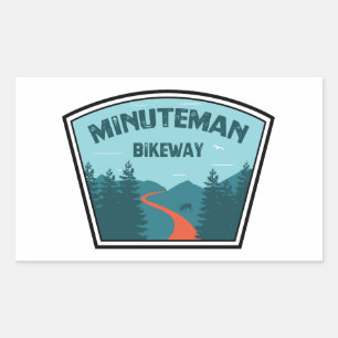 Minuteman Bikeway Boston Massachusetts Sticker