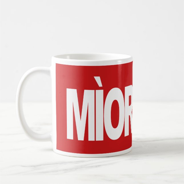 Mìorbhail (Marvel in Scottish Gaelic) Coffee Mug (Left)