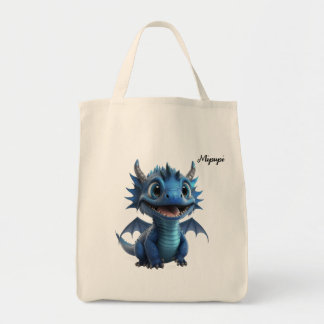 Mipupi Blue Dragon Tote Bag