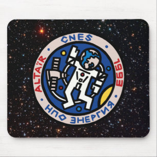 Mir-Altair Mission Patch Logo Mouse Pad