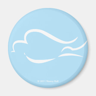 Mir Means Peace White Dove Magnet