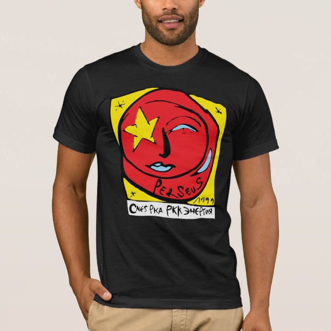 Mir-Perseus Mission Patch Logo T-Shirt (Front)