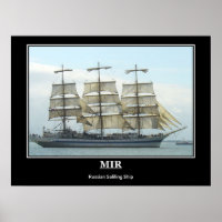 Mir Russian Sailing Ship Vintage Image