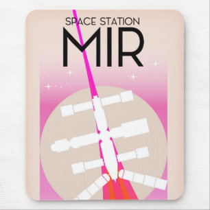 MIR Russian Space Station poster Mouse Pad