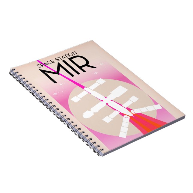 MIR Russian Space Station poster Notebook (Right Side)