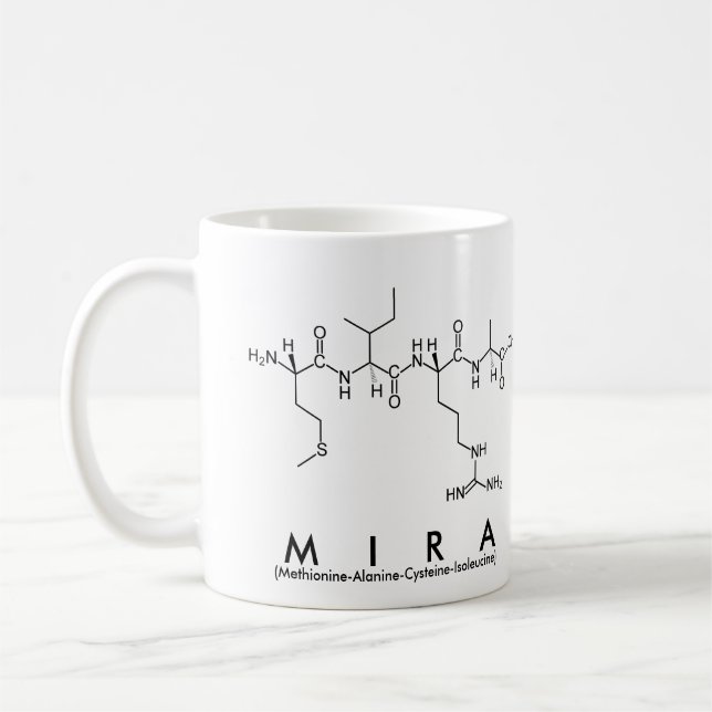 Mira peptide nom mug (Gauche)