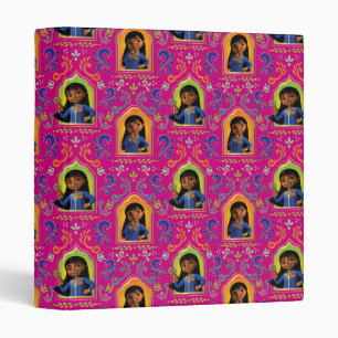 Mira   Pink Ornate Pattern Binder