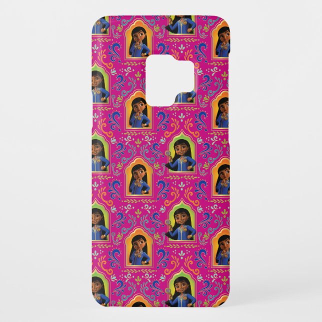Mira | Pink Ornate Pattern Case-Mate Samsung Galaxy Case (Back)