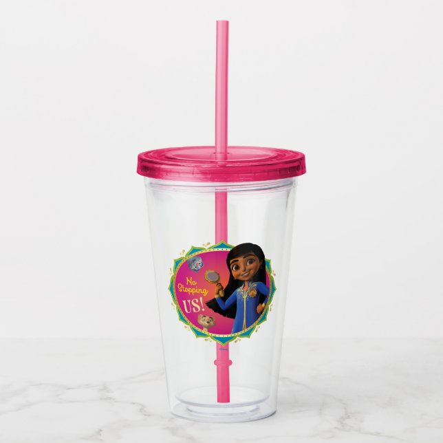 Mira, Royal Detective | No Stopping Us! Acrylic Tumbler (Front)