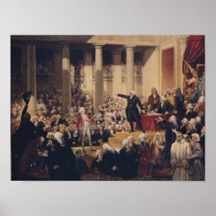 Mirabeau and Monsieur de Dreux-Breze Poster