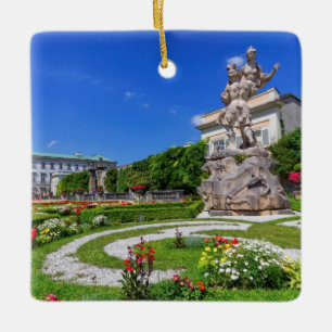 Mirabell palace and gardens, Salzburg, Austria Ceramic Ornament