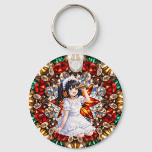 Mirabella in Gem Kaleidoscope - Sparkling Mandala Keychain