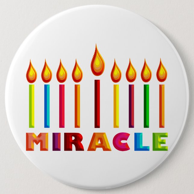 Miracle 6 Inch Round Button (Front)