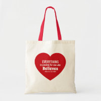 Miracle Bible Verse Red Heart Encouraging Believe
