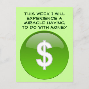 miracle money postcard