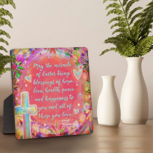 Miracle of Easter Quote Pretty Faith  Inspirivity Plaque