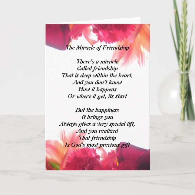 Miracle of Friendship Card (Front)