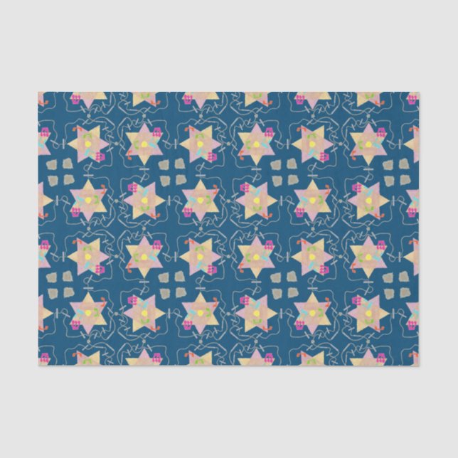 Miracle of Hanukkah Patterned Gift Tissue Tissue Paper (Front)