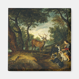 Miracle of Saint Hubert by Peter Paul Rubens Magnet