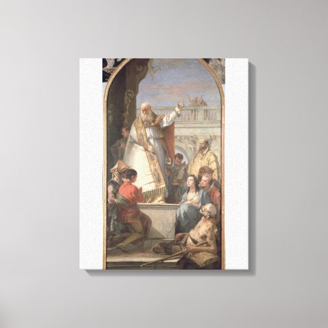 Miracle of St. Patrick, c.1746 (oil on canvas) Canvas Print (Front)