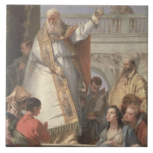 Miracle of St. Patrick, c.1746 (oil on canvas) Tile