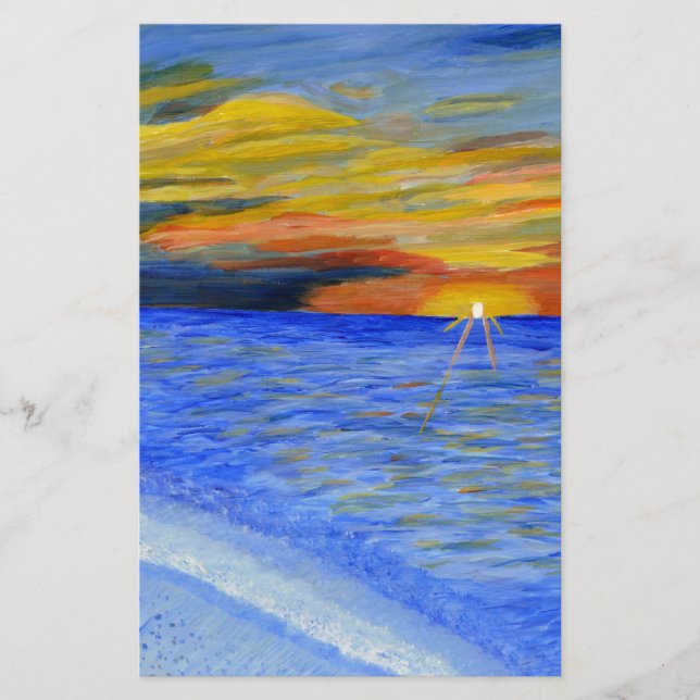 Miracle of Sunset Stationery (Front)
