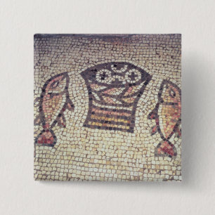 Miracle of the Bread and the Fishes 2 Inch Square Button