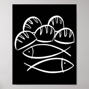 Miracle of the Loaves and Fish - A Symbol of Abund Poster
