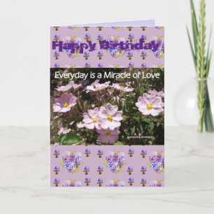 Miracle rose de l'amour Fleur Floral Carte d'art p