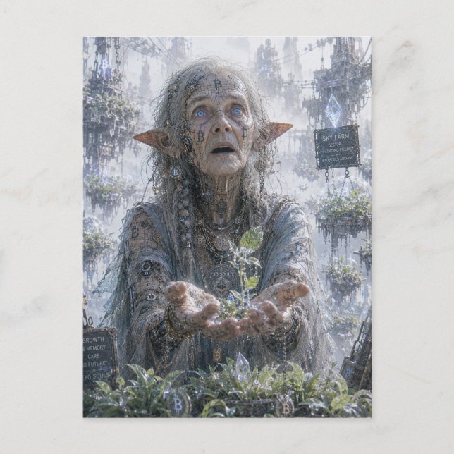 Miracle / Sky Farmer / Floating Fields Postcard (Front)