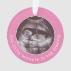 Miracle Ultrasound 2 Photo Baby Girl Pink
