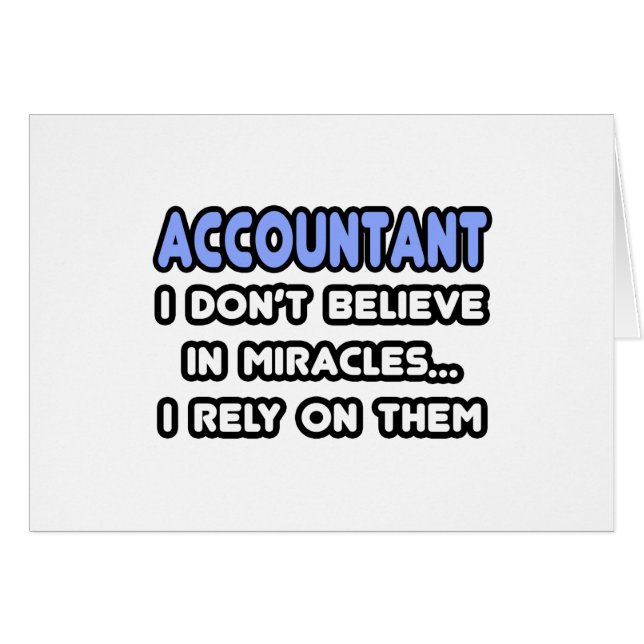 Miracles and Accountants (Front Horizontal)