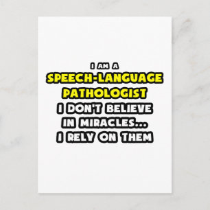 Miracles and Speech-Language Pathologists Postcard
