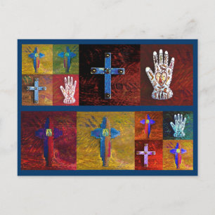 Miracles (blue) postcard