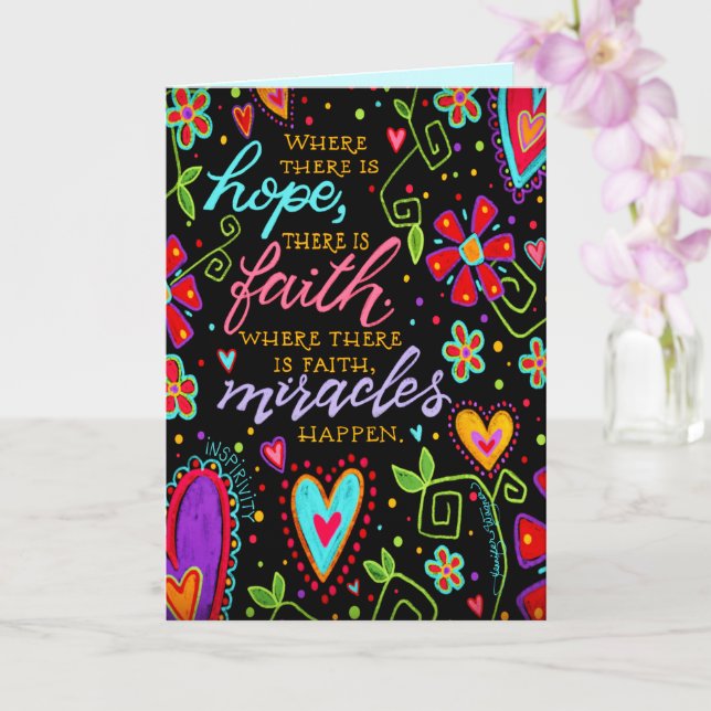 ‘Miracles Happen” Inspirivity Card (Orchid)