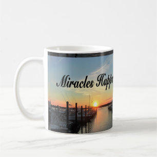 MIRACLES HAPPEN SUNSET PHOTO DESIGN COFFEE MUG