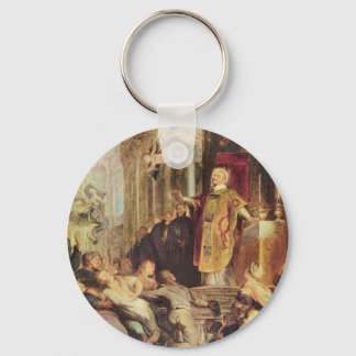Miracles of St. Ignatius of Loyola by Paul Rubens Keychain