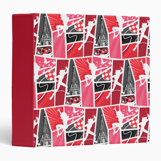 Miraculous Comic Ladybug Paris Pattern Binder (Front/Spine)
