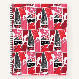 Miraculous Comic Ladybug Paris Pattern Notebook
