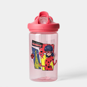 Miraculous Comic Ladybug Parisian Way Water Bottle