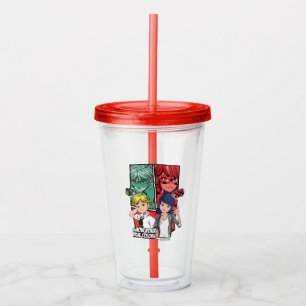 Miraculous Comic Marinette & Adrien True Colours Acrylic Tumbler