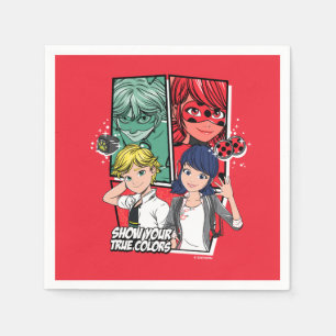 Miraculous Comic Marinette & Adrien True Colours Napkin