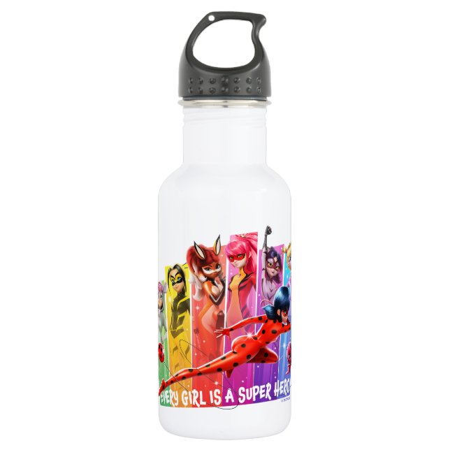 Miraculous Girls | Every Girl is a Super Hero 532 Ml Water Bottle (Front)