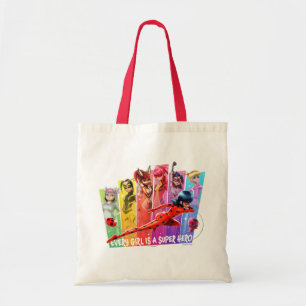 Miraculous Girls Every Girl is a Super Hero Tote Bag