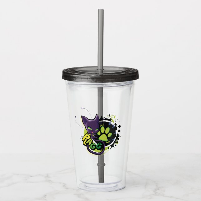 Miraculous Kwami Plagg Acrylic Tumbler (Front)