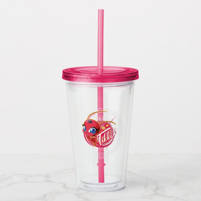 Miraculous Kwami Tikki Acrylic Tumbler (Front)