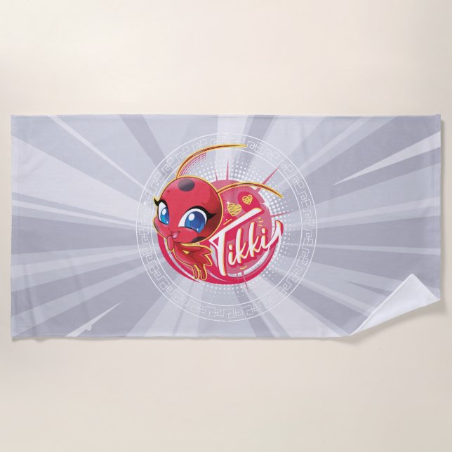 Miraculous Kwami Tikki Beach Towel (Front)