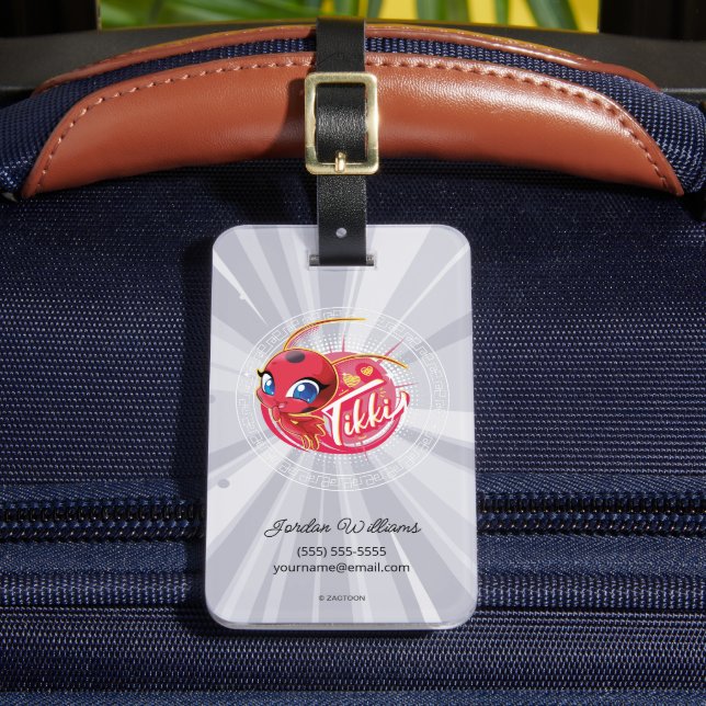Miraculous Kwami Tikki Luggage Tag (Front Insitu 2)