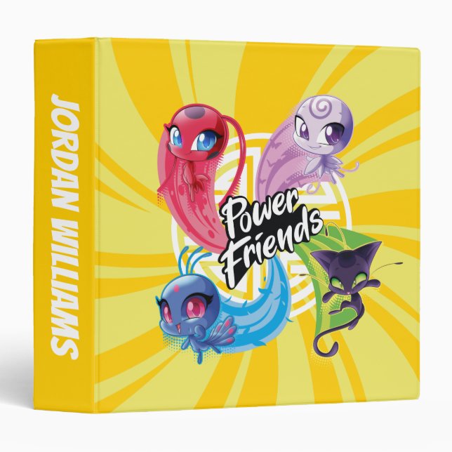 Miraculous Kwamis Power Friends Binder (Front/Spine)